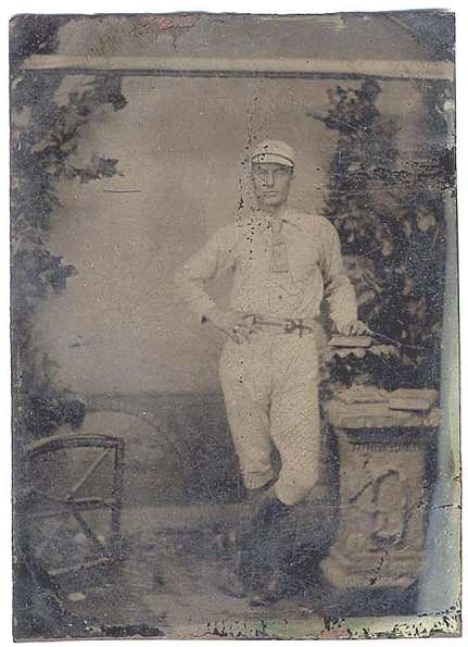 1870-1880s Tintype Two Players