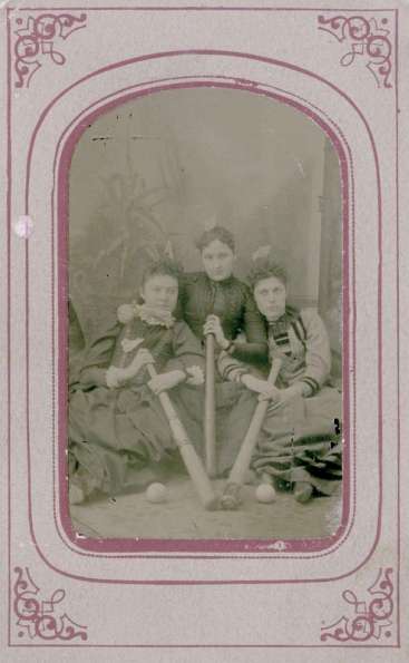 1880s Victorian Ladies Baseball