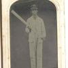 19th Century Tintype of Player from Aberdeen MD Name WTL