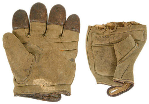 c. 1890's Finger Tipped and Fingerless Pair Front