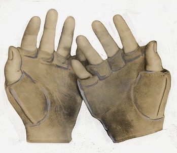 c. 1880's-90's Fingerless Gloves