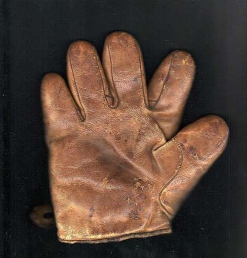 c. 1890's A.J. Reach Webless Lefty Glove Front