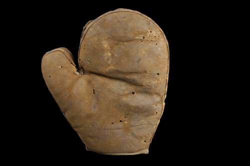 c. 1890's Catchers or Base Mitten Front