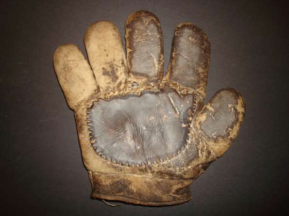c. 1888 Joseph W. Sauer Catchers Glove Front