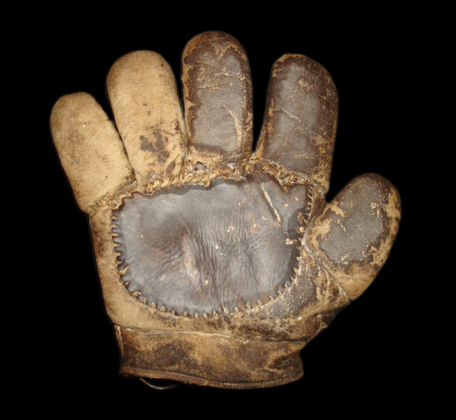 c. 1888 Joseph W. Sauer Catchers Glove Front