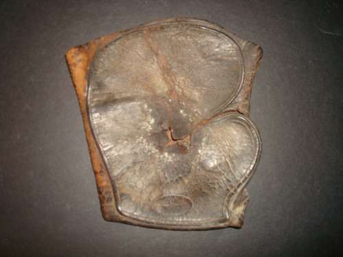 c. 1897 Barke Hand Shield - Motorman, Gripman and Baseball Fingerless Mitt Front