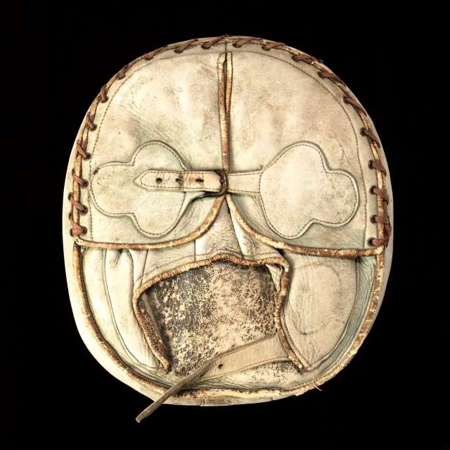 c. 1890's-00's Ted Kennedy Full Round Catchers Mitt Back