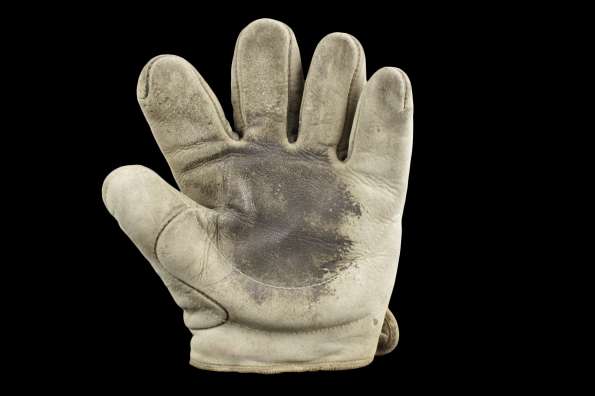 c. 1890's Webless Crescent Glove White Front