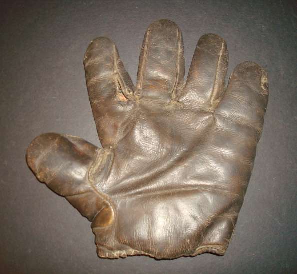 c. 1890's Webless Glove Brown Front