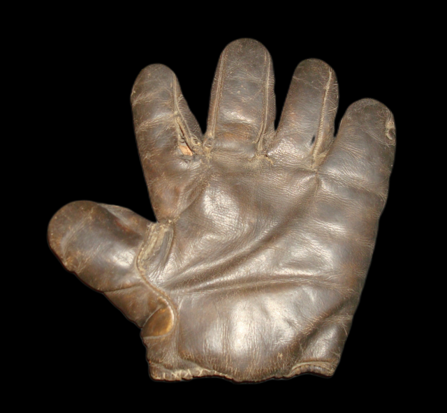 c. 1890's Webless Glove Brown Front