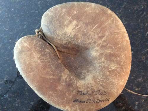 Babe Ruth Reach Home Run Special Catchers Mitt Front