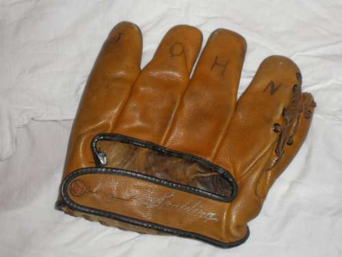 Babe Ruth Spalding Light Brown Back