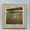 Early Base Ball Player in Front of Grand Stand 1899