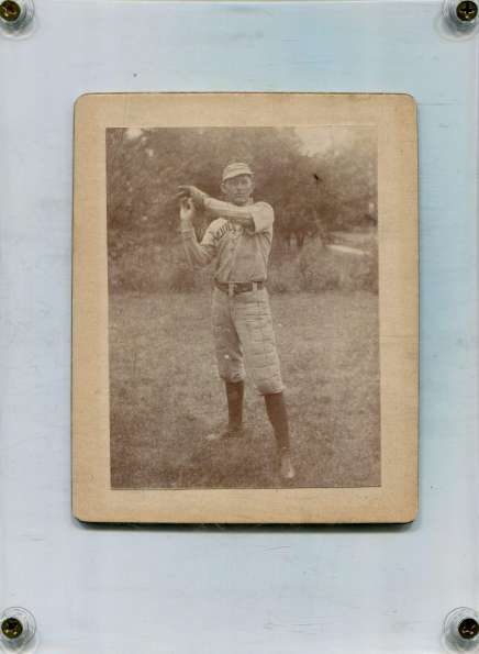 Early Base Ball Player with Glove and Quilted Pants