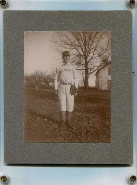 Early Columbus Base Ball Player with Glove