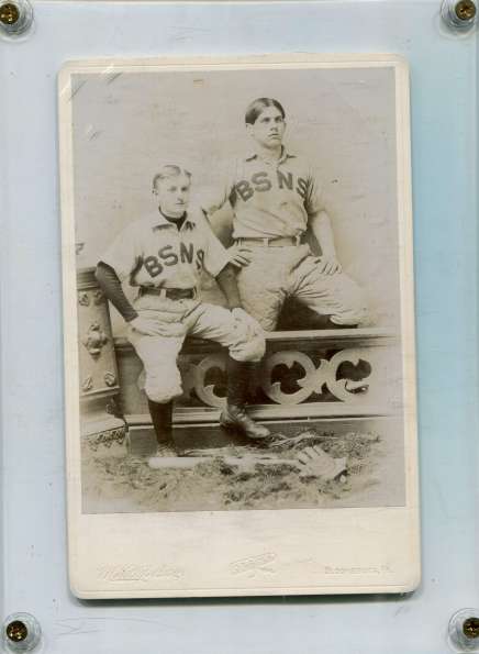 Two Early BSNS Base Ball Players W.R. Worthington and Snooze Jones