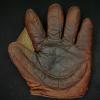 Early 1900's A.J. Reach Crescent Glove Burgundy Front