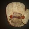 Early 1900's White Sewn Pocket Cathers Mitt Back