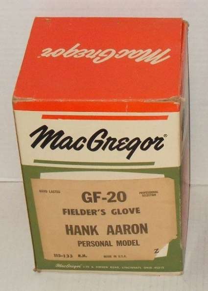 Hank Aaron MacGregor GF20 Personal Model Box