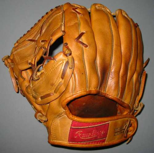 Mickey Mantle Rawlings MMP Back