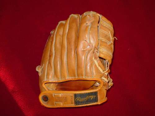 Mickey Mantle Rawlings MMP Back