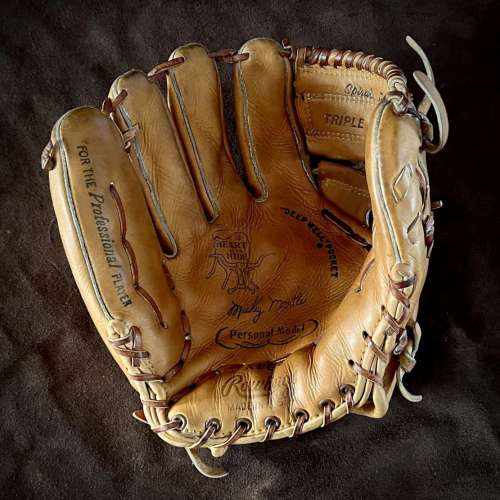 Mickey Mantle Rawlings XPG6 Personal Model Front