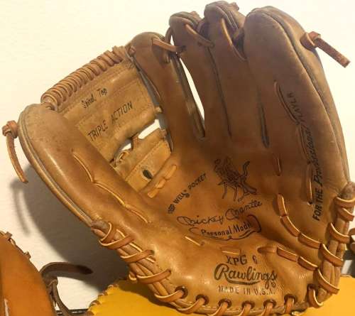 Mickey Mantle Rawlings XPG6 Personal Model Front