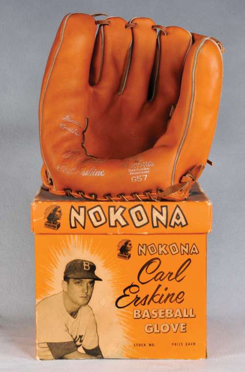 Carl Erskine Nokona G57 Front