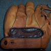 OK Brown Softball Glove Back