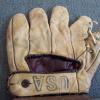 OK White Softball Glove Back