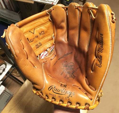 Eddie Mathews Rawlings EM Heart of the Hide Front