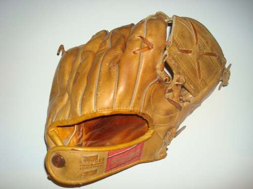Eddie Mathews Rawlings HG98 Personal Model Back