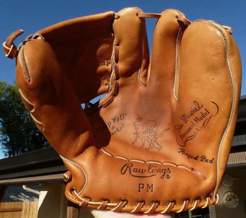 Stan Musial Rawlings PM Heart of the Hide Front