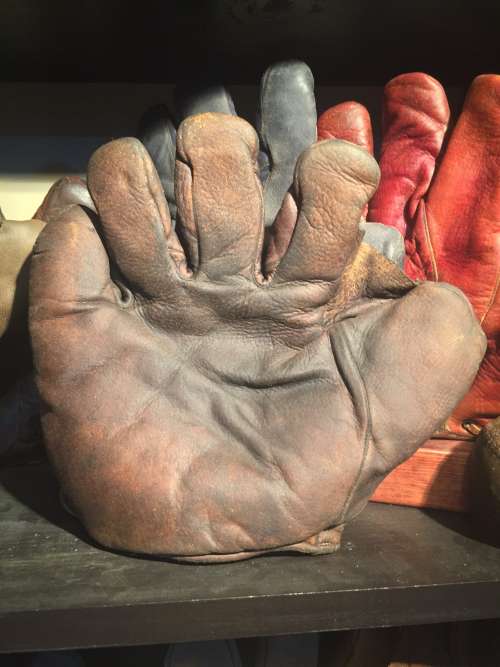 A.J. Reach Full Web Lefty Brown Front