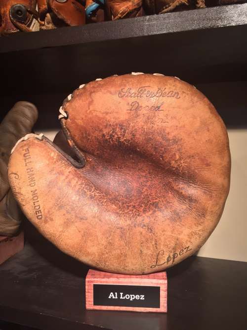 Al Lopez Stall & Dean Catchers Mitt Front