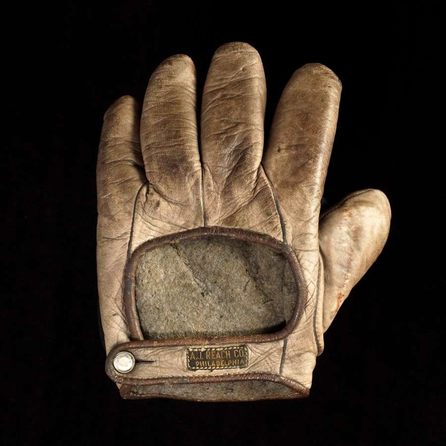 c. 1890's A.J. Reach Webless Crescent Back 19th Century Baseball