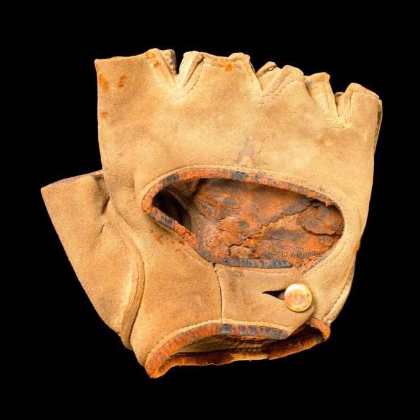 c. 1880's Fingerless Glove Front 19th Century Baseball Glove