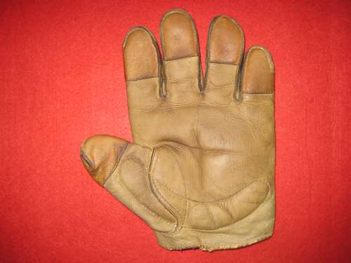c. 1890's Tipped Finger Catchers Glove Front