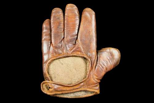 c. 1890's Webless Crescent Burgundy Back