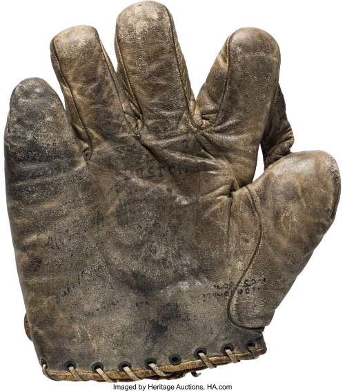 Babe Ruth Spalding Game Used Glove Front