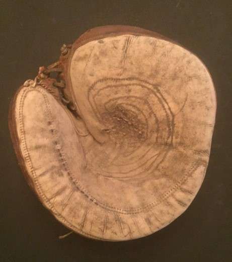 Early 1900's A.J. Reach Crescent Catchers Mitt Front