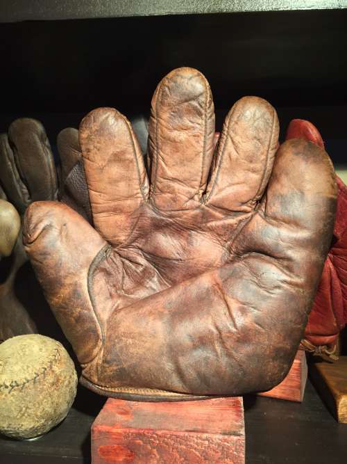 Early 1900's Buckle Back Full Web Brown Front