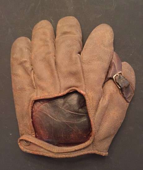 Early 1900's Buckle Web Crescent Brown Back