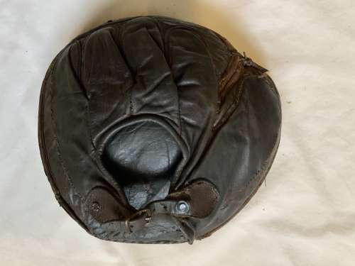 Early 1900's Crescent Catchers Mitt Dark Back