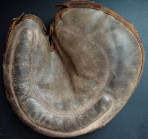 Early 1900's Crescent Catchers Mitt Front