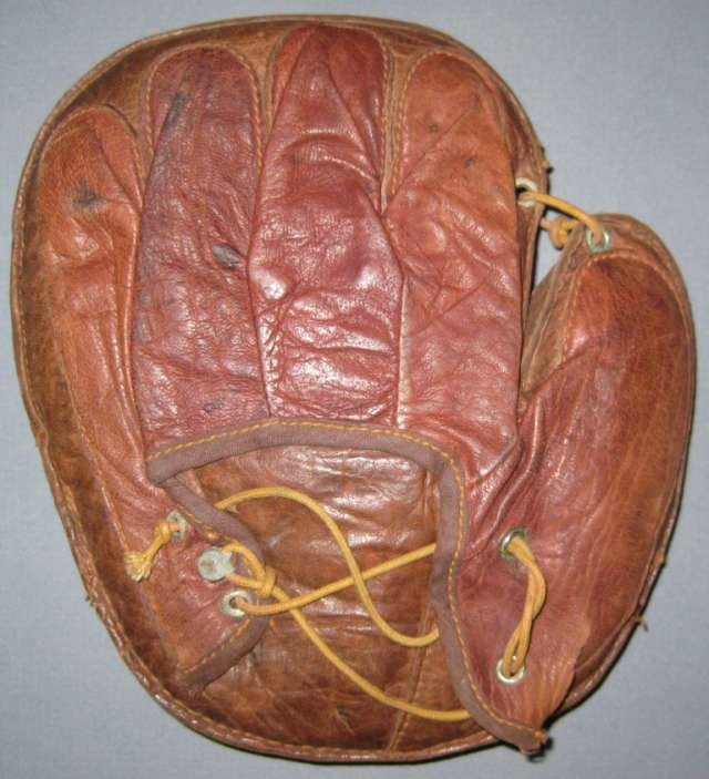 Early 1900's Youth Catchers Mitt Back