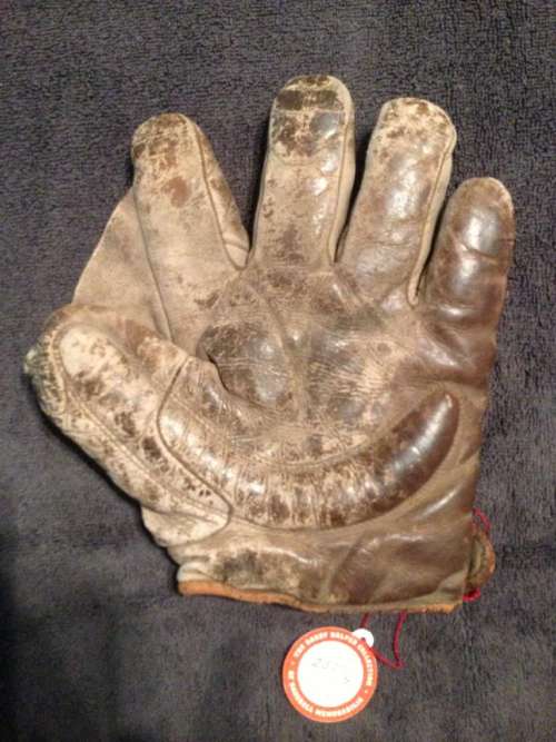 Early 1900's Spalding Crescent Glove Front