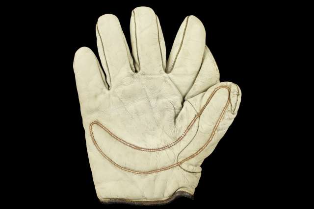 Early 1900's Spalding White Crescent Lefty Front