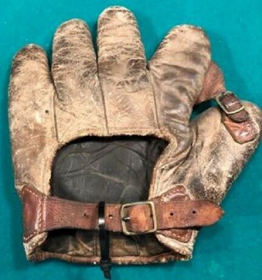 Early 1900's Victor Buckle Web Crescent Back