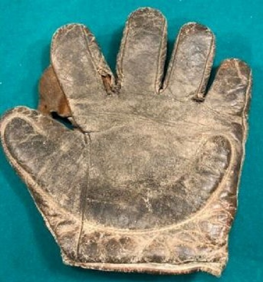 Early 1900's Victor Buckle Web Crescent Front